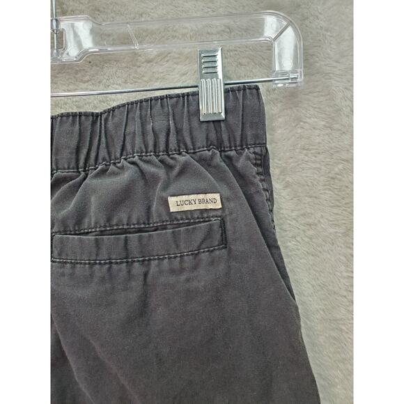 Lucky Brand Cargo Shorts Girls Medium Black 100% Cotton Elastic Waist Drawstring - Picture 5 of 7